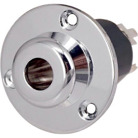 Sortie/entrée pour guitare basse, prise jack 6,35 mm, préampli/égaliseur pour guitare acoustique, accessoires pour guitare, argent. (1/5)