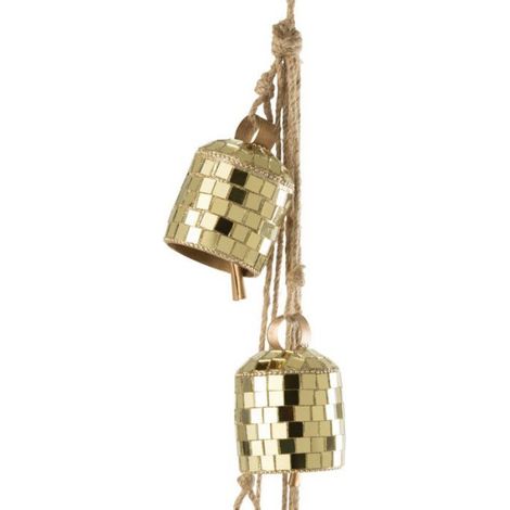 Suspension de Noël "7 Cloches" 45cm Doré (1/2)