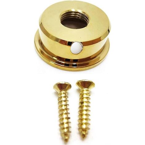 Prise jack de sortie audio ronde TL pour guitare électrique, plaquée or. (1/5)