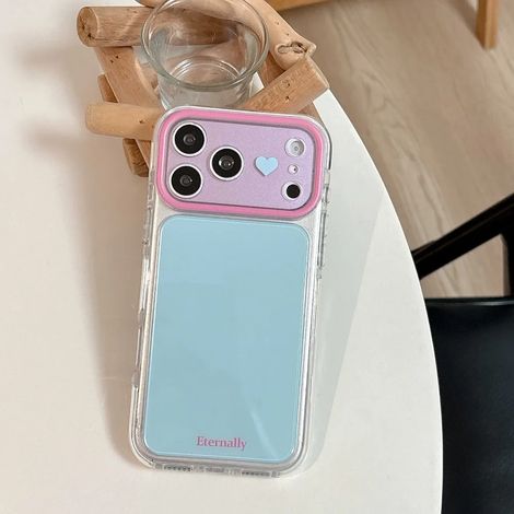 Coque pour iPhone 17 Pro Max (bleu ciel), ultra-fine, en acrylique, antichoc, avec protection de l'objectif.