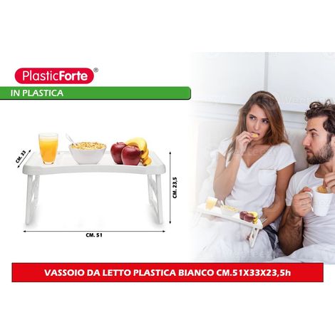 Vassoio da letto in plastica cm 51x33