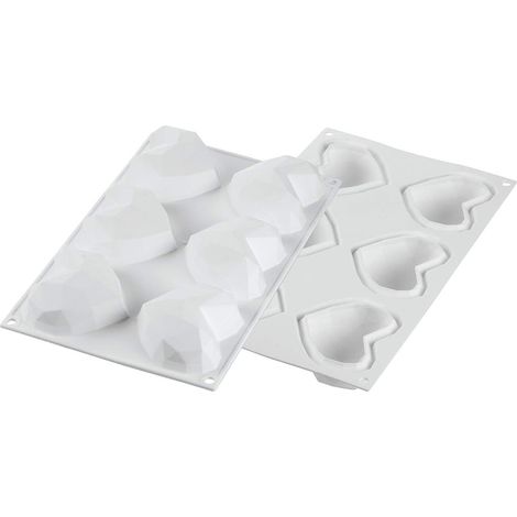 Silikomart amorini origami 110 stampo in silicone cm 7,4x8,3x3,5 + cutter