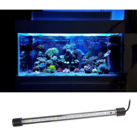 Lampe LED pour aquarium à haute luminosité, amphibie, submersible et économe en énergie, avec ventouses, prise UE 220 V ZY-25A (1/5)