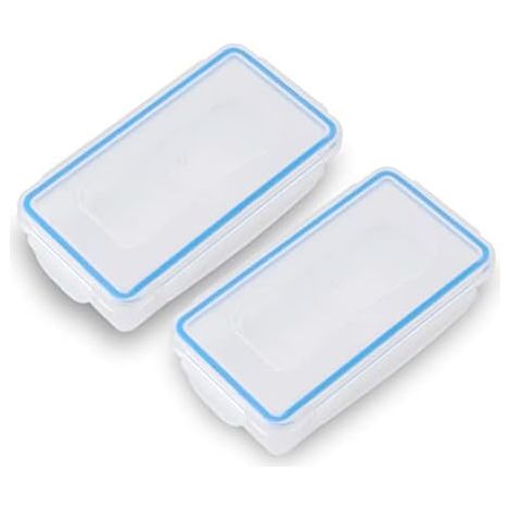 Boîtier de stockage de batterie 2PCS 18650, boîte d'organisateur de support de stockage de batterie en plastique transparent, conteneurs de stockage de batterie étanches pour batteries 18650/batteries (1/5)