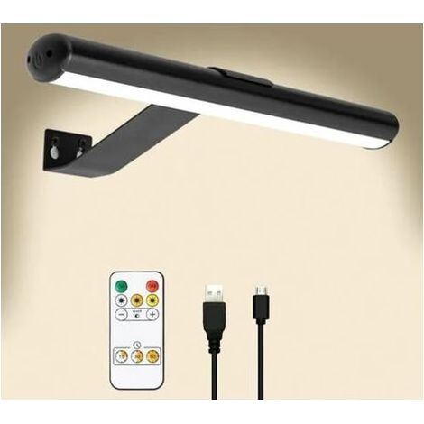 Lampe Murale - LED Rechargeable - 300 Lm - 3 Températures De Couleur - 33 Cm - Télécommande Incluse (1/4)