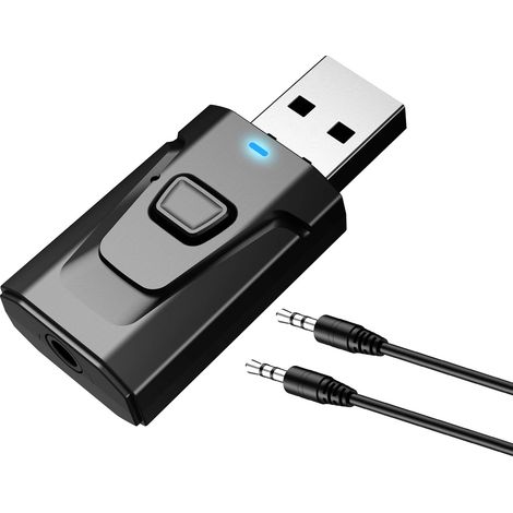 USB Bluetooth 5.0 avec 3.5mm AUX 4-en-1 Adaptateur récepteur émetteur Audio sans Fil pour TV / système Audio Domestique (1/5)