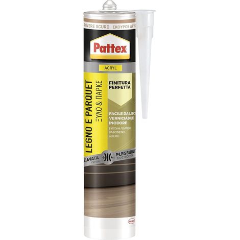 Pattex Sellador Acrílico Madera & Parquet Roble Oscuro 280 ml