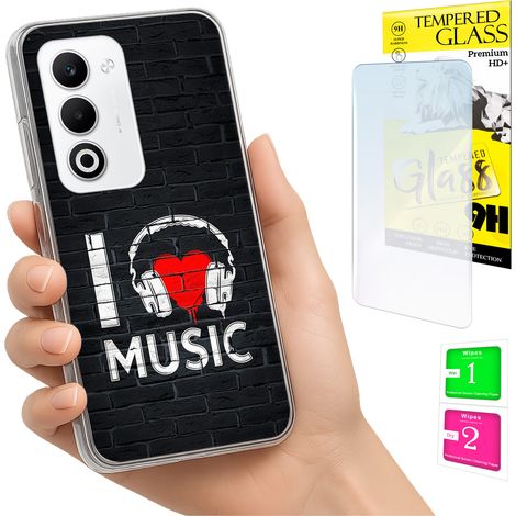 Funda para Oppo A5 5G con cubierta para foto, carcasa trasera y cristal 9H. (1/5)