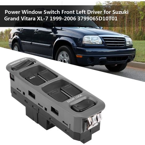 Suzuki Grand Vitara XL-7 1999-2006 Fensterheberschalter - 37990-65D10-T01 ABS Schwarz/Grau (1/5)