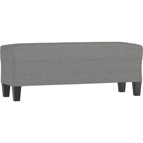 Banc d'entrée - Banc intérieur Gris foncé 100x35x41 cm Tissu fr9323 - Maison La Vie (1/5)