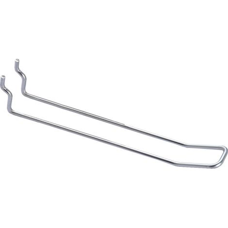 Ganci a 2 fili semplici per pannelli forati - ø mm.3,8x400 l.