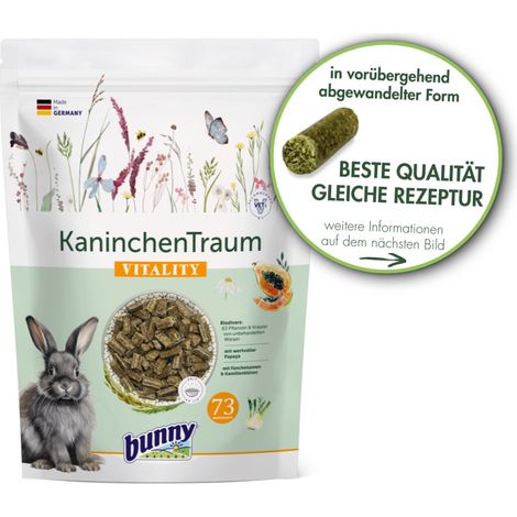 Bunny Nature Nagerfutter Kaninchen Traum Vitality 1,5 kg