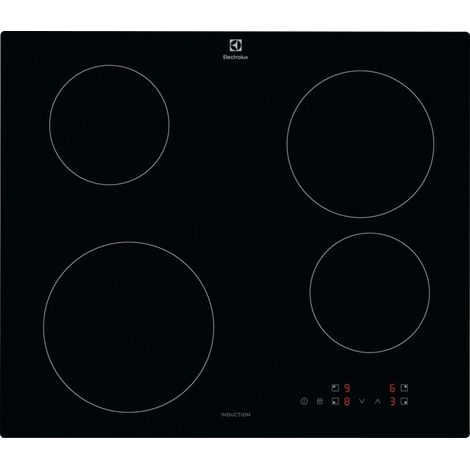 Electrolux – Plaque de cuisson à induction 60 cm – 4 foyers – Installation encastrée – Couleur noir – Type sans cadre