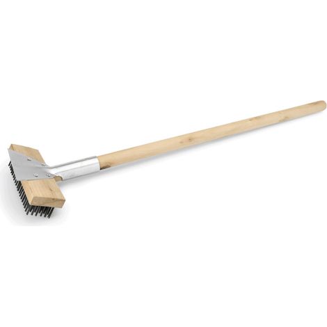 Brosse four pizza avec grattoir 75 cm soies acier 2,5 cm bois - Was Germany (1/2)