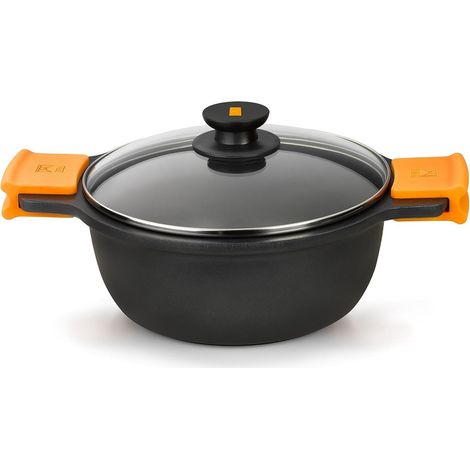 Faitout Haut 32 cm, Anses en Silicone Démontables (1/5)