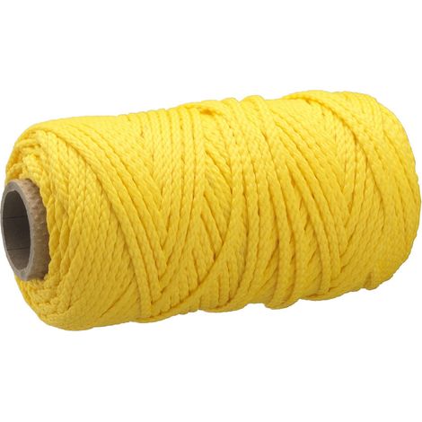 Corde Multi-Usage Polypropylène 1,7 mm x 100 m Jaune (1/2)