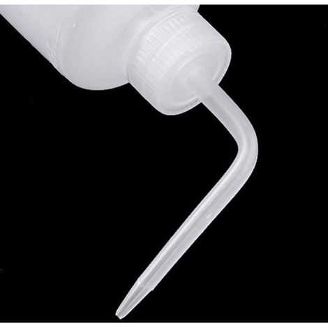 Bouteille d'arrosage pour plantes - - 3 pièces - 250 ml - Plastique transparent - Bouche courbée (1/4)