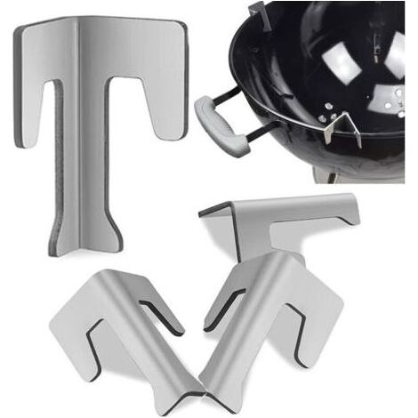 Pair Lot de 4 entretoises universelles pour Barbecue entretoises Plaque BBQ en Acier Inoxydable - Universel - Acier (1/5)