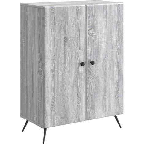 Sideboard Graues Sonoma 66 x 34,5 x 90 cm Holzwerkstoff vidaXL