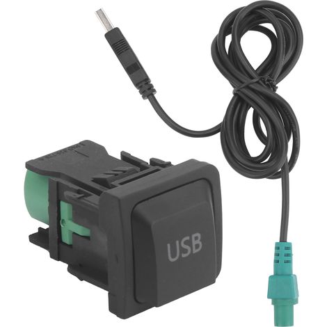 150 cm langes Kfz-USB-Kabel mit Audioadapter und Universalschalter für Smartphone/Tablet/MP3-Radio (1/5)