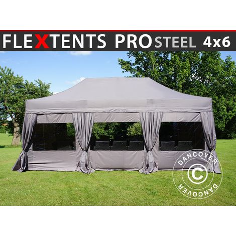 Pop up gazebo FleXtents Pop up canopy Folding tent PRO Steel 4x6 (1/5)