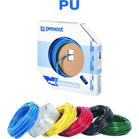 Prevost – Tuyau souple air comprimé polyuréthane 5.5 x 8 mm – Longueur 25 mètres – Résistant aux huiles et graisses – Usage intérieur