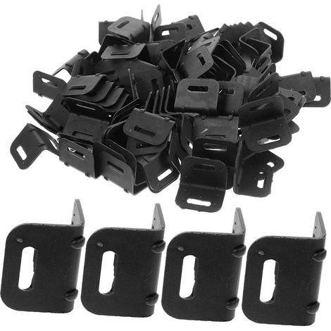 100 protège-coins pour meubles plastique noir pour tables (1/5)