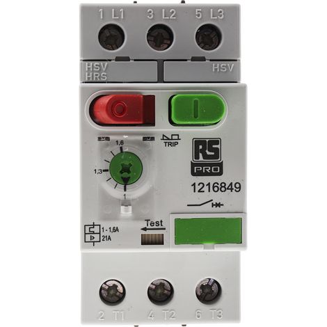 Disjoncteur moteur RS PRO 1  1,6 A. ( Prix pour 1 ) (1/3)