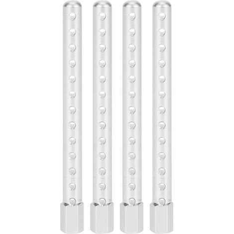 4 Pièces Colonnes de Carrosserie en Alliage d'Aluminium pour Voiture RC, Pièces Détachées Compatibles HSP 1/10 122037 Argent (1/5)