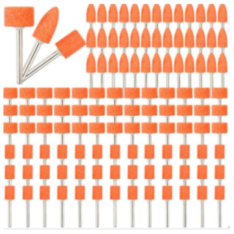 Ensemble de 120 forets à meuler pour outils rotatifs Dremel, meules en alumine de 1/8 pouce (environ 0,3 cm) et forets de ponçage. (1/5)