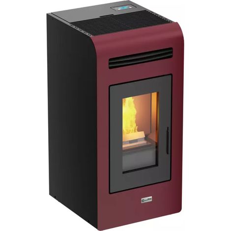 stufa a pellet canadian stove "vancouver 14" bordeaux 12,9 kw (1/3)