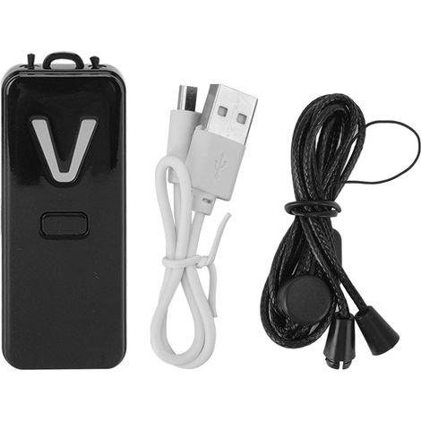 Purificateur d'Air Portable Rechargeable Multifonction - Générateur d'Ions Négatif Mini pour Intérieur et Extérieur - Noir Métallisé (1/5)