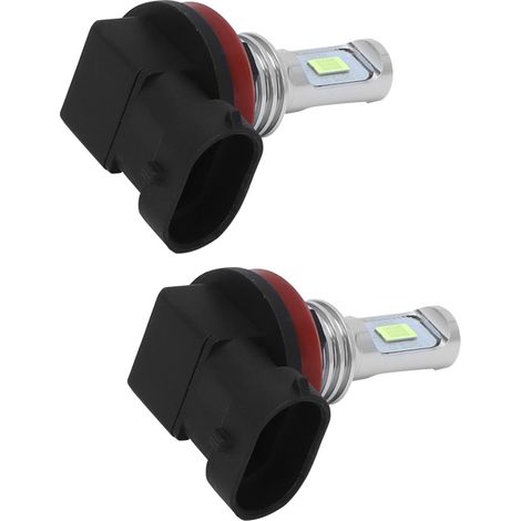 2Pcs Ampoules LED H8/H11 80W 8000K pour Feux de Brouillard Bleu Glace Universel 12-24V (1/5)