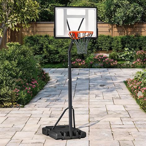 Panier de basket schwarz en stahl PE PVC 90 x 165 x 352 cm (1/5)