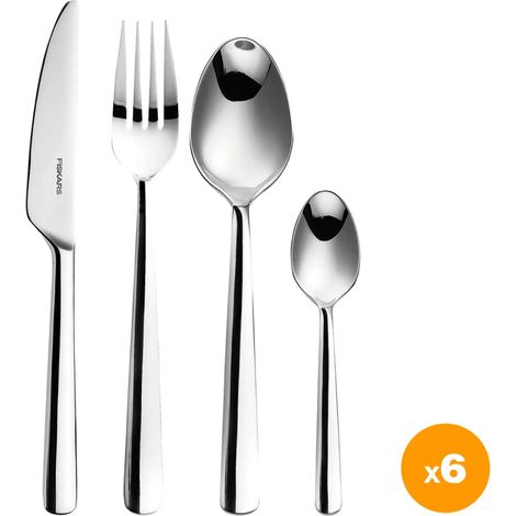 Fiskars - FunctionalForm Cutlery Gift Box - 24 Pieces - Steel