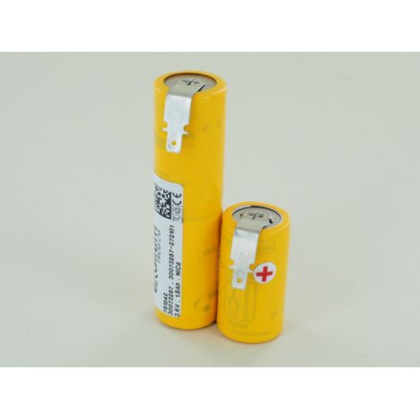 Batterie 3.6V 1.6Ah NiCd 3 VnTCs cosses Faston