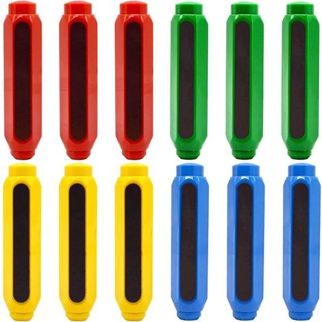 2 pièces porte-craie en plastique réglable coloré porte-craie coloré porte-craie pour enfants enseignant maison bureau école, Ensoleillé