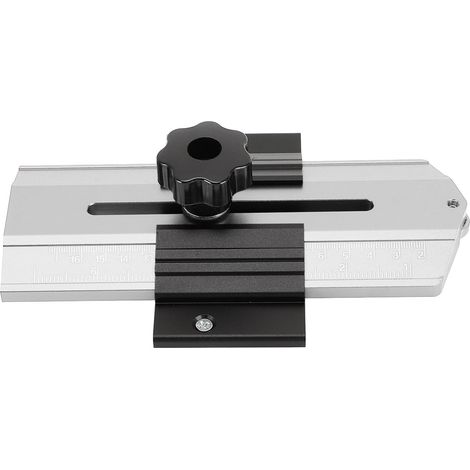 Guide de découpe fine en acier inox pour scie sur table et toupie à bois, gabarit précis de tronçonnage mince, argenté, 660g (1/5)