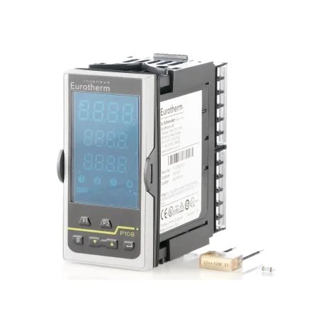 Eurotherm P108/CC/VH/LRR Piccolo P108 PID Temperature Controller, Panel-Mount On-Off, 3 Outputs, 230 V AC Relay (1/3)