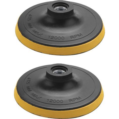 Convient pour 2X Polierteller Stuetzteller Schleifteller Klettteller M14 Forte Poliermaschine Neu K1 Gewindedurchmesser: 125MM (1/4)
