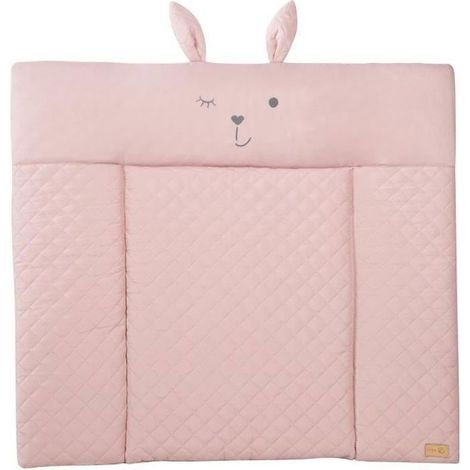ROBA Materasso per Cambio roba Style - 85 x 75 cm - Impermeabile - Morbido e Facile da Pulire - Rosa / Viso di Coniglio