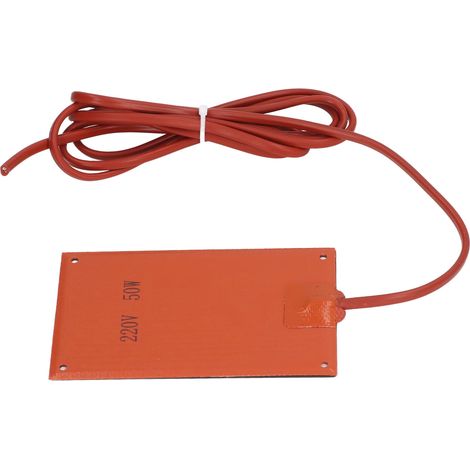 Tapis chauffant en caoutchouc silicone 90 x 150 mm, 220 V CA, pour armoire électrique (1/5)