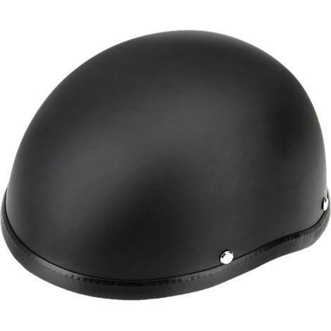 Casque de moto demi-ouvert noir mat, coque de protection pour scooter (1/5)
