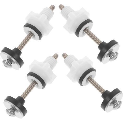 4pièces Vis Pour Abattant Wc Boulons De Fixation De Rechange Charnières Accessoires Pour Abattant De Toilette (1/5)