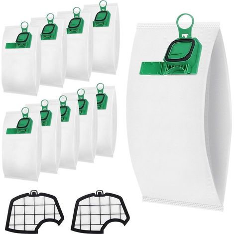 Ensemble de sacs et 2 filtres de rechange pour aspirateur compatible VK140 VK150, kit d'accessoires pour aspirateur Kobold (1/5)