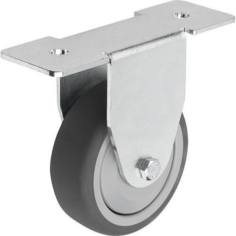 KIPP Bockrolle Form A Ø 100mm Polyurethan Stahl (1/3)
