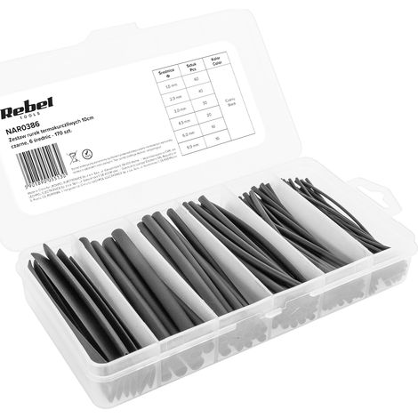 Schrumpfschlauch-Set, 10 cm Schrumpfschlauch, 170 Stück