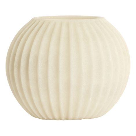 Vaso bianco in plastica elegante Light & Living Miralli (1/3)