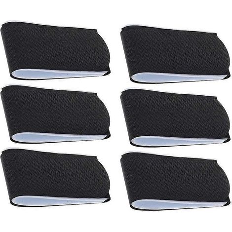 Set mit 6 Ski- und Snowboardbindungen, Bindungsriemen, Outdoor-Skizubehör (schwarz) (1/5)