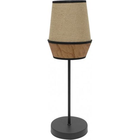 Sobremesa Alto Campana 1xe27 Saco/marron 74x25x25 Cm